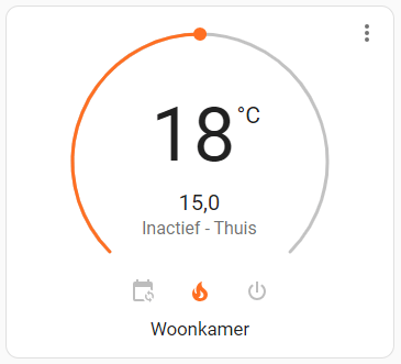 Home Assistant Tado Thermostaat Dashboard